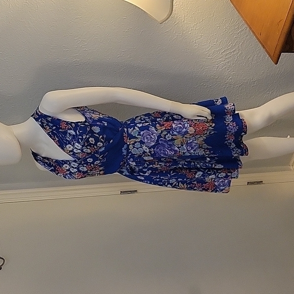 Y2K YUMI KIM Coquette Romantic Floral Wrap Tank Surplice Fairycore Dress - Picture 2 of 10